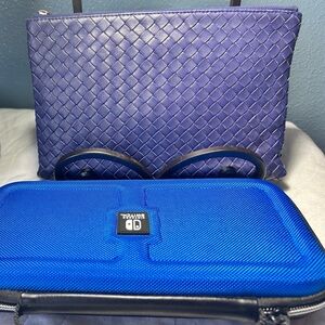 Authentic Pre-Loved Bottega Veneta Purple Leather Clutch